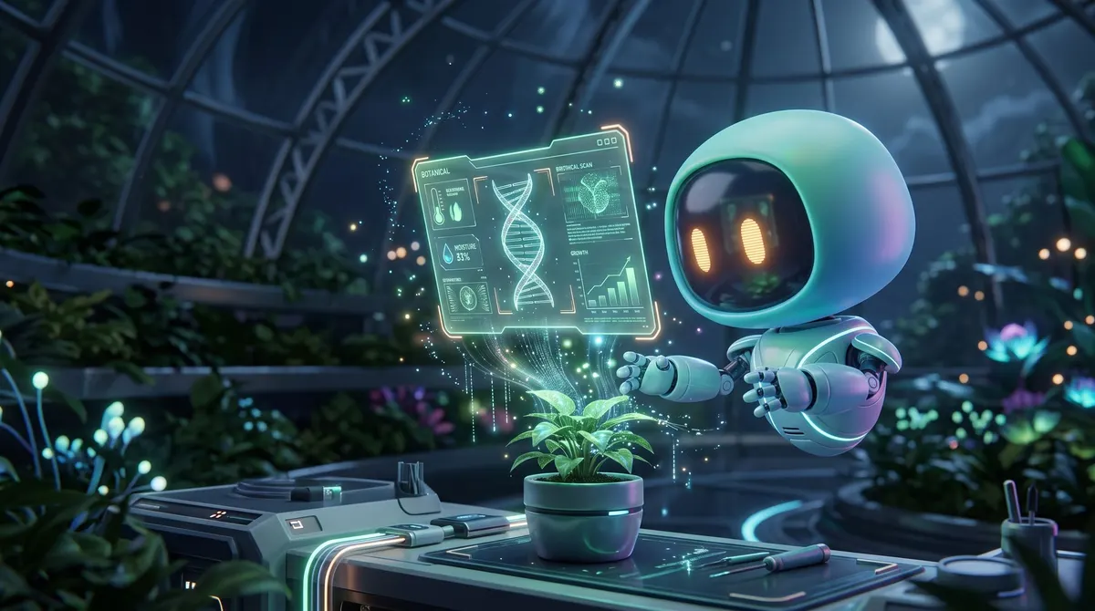 BOT-01 using AI to help plants grow