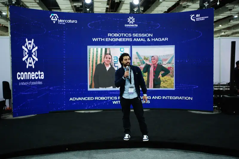Robotics session on the Connecta-branded AI Factory stage, Connecta 2025